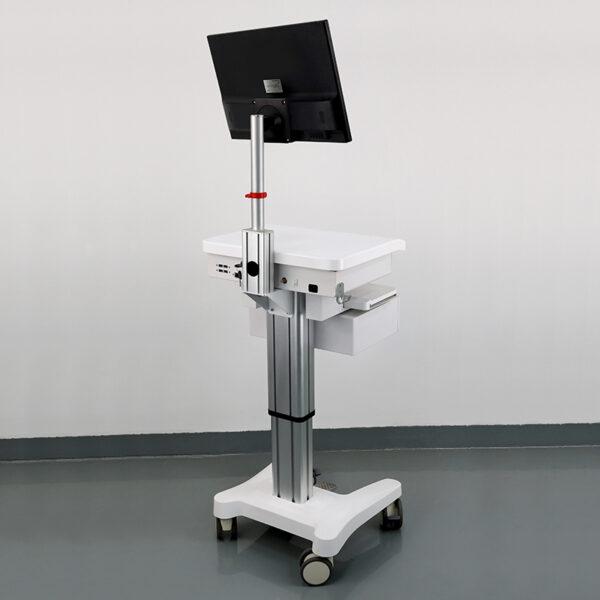 CRF Height-Adjustable Medical-Office Cart with Integrated CPU & Drawer (Model CA18Z160) - Image 5