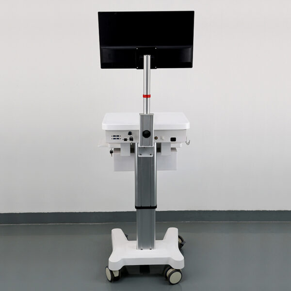 CRF Height-Adjustable Medical-Office Cart with Integrated CPU & Drawer (Model CA18Z160) - Image 3
