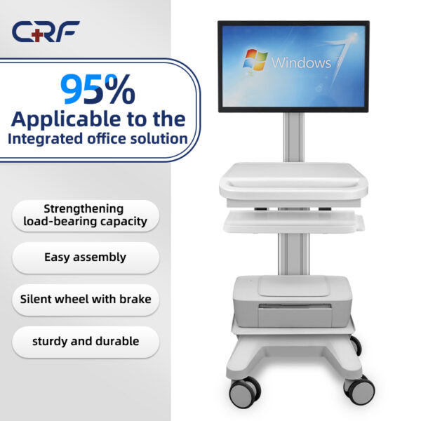 CRF Integrated Printer & Computer Medical Cart (Model CA13Z005) - Image 2